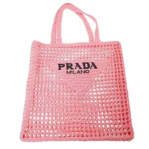 PRADA Crochet Tote Bag Pink